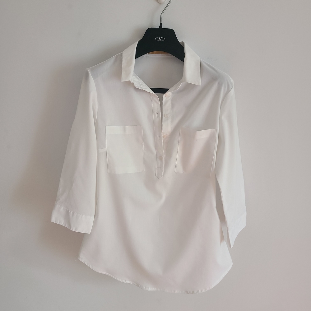 YMI White Women's Office Button Shirt Size XS/S
